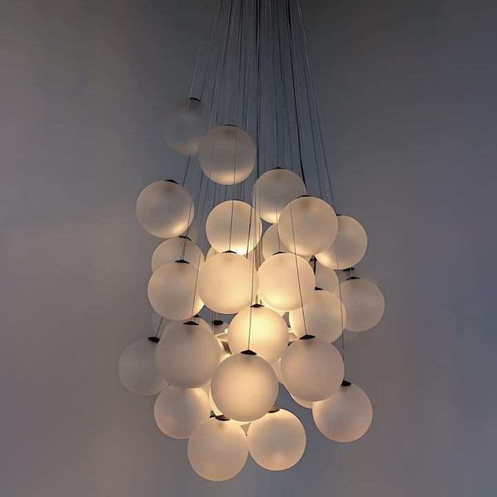 Stochastic Chandelier | Glass Spheres, Customizable Design Lighting | Vinlighting | Vinlighting