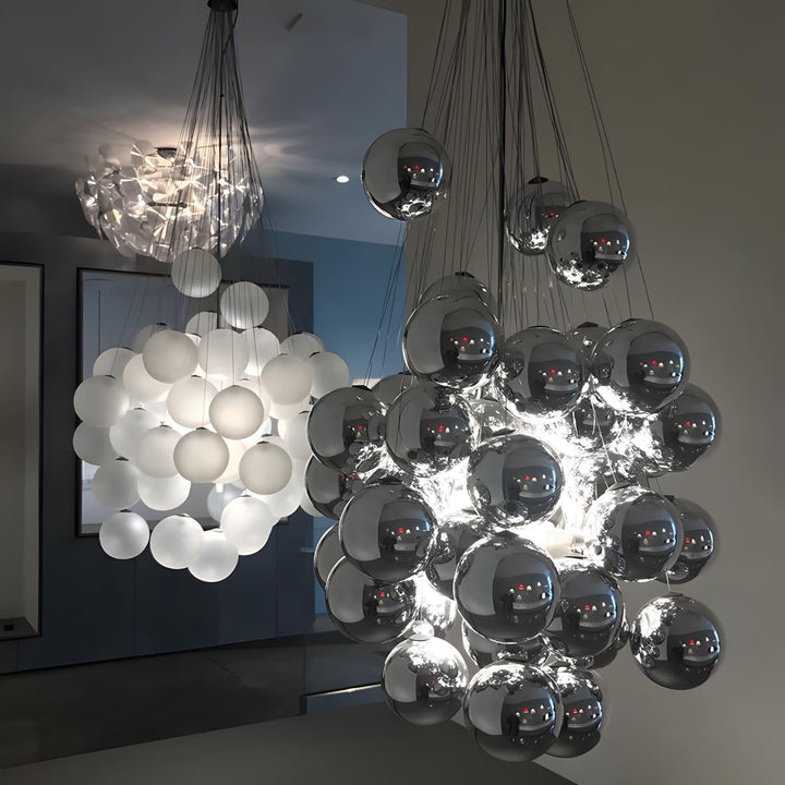 Stochastic Chandelier | Glass Spheres, Customizable Design Lighting | Vinlighting | Vinlighting