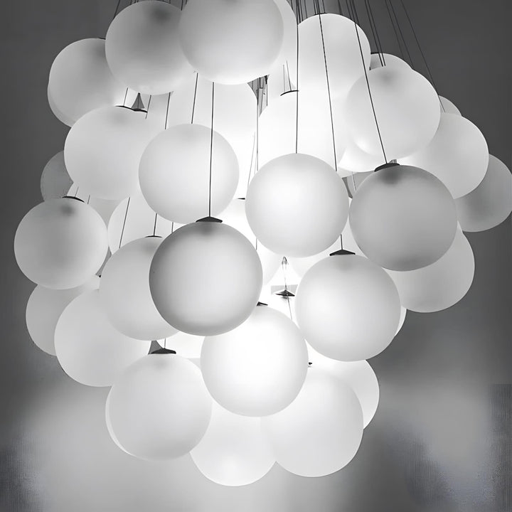 Stochastic Chandelier | Glass Spheres, Customizable Design Lighting | Vinlighting | Vinlighting