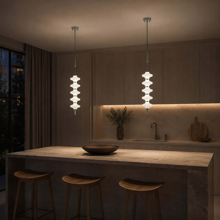Stratis Pendant Light | Glass LED Pendant Light for Kitchen Islands | Vinlighting