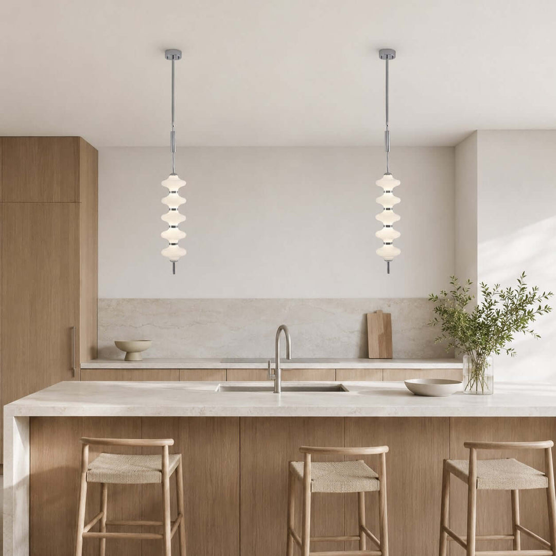 Stratis Pendant Light | Glass LED Pendant Light for Kitchen Islands | Vinlighting