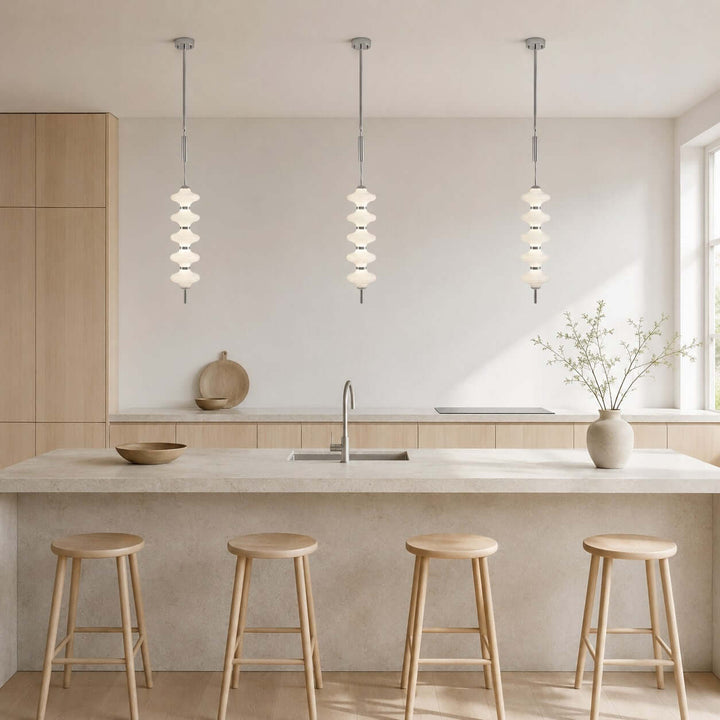 Stratis Pendant Light | Glass LED Pendant Light for Kitchen Islands | Vinlighting