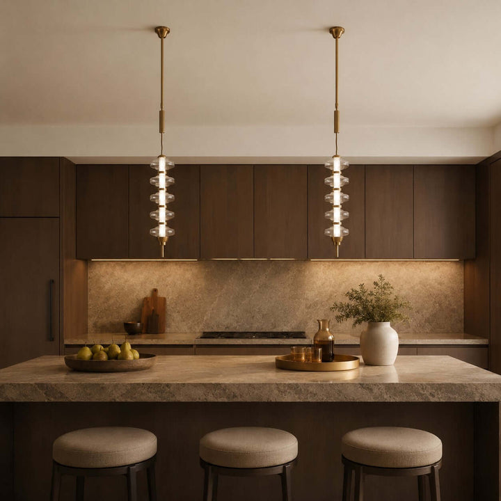 Stratis Pendant Light | Glass LED Pendant Light for Kitchen Islands | Vinlighting