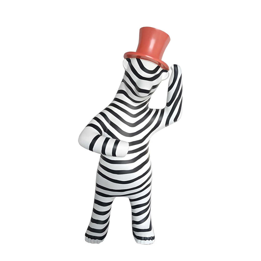 Striped Bear Sculptural – Living Room Decorative Sculpture Piece
