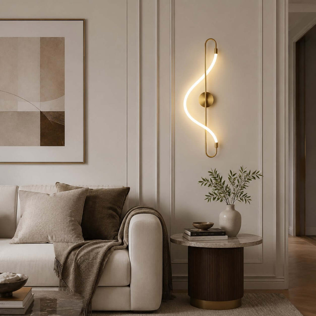 Swaylen Wall Sconce - Modern Gold Wall Light for Bedrooms and Halls | Vinlighting