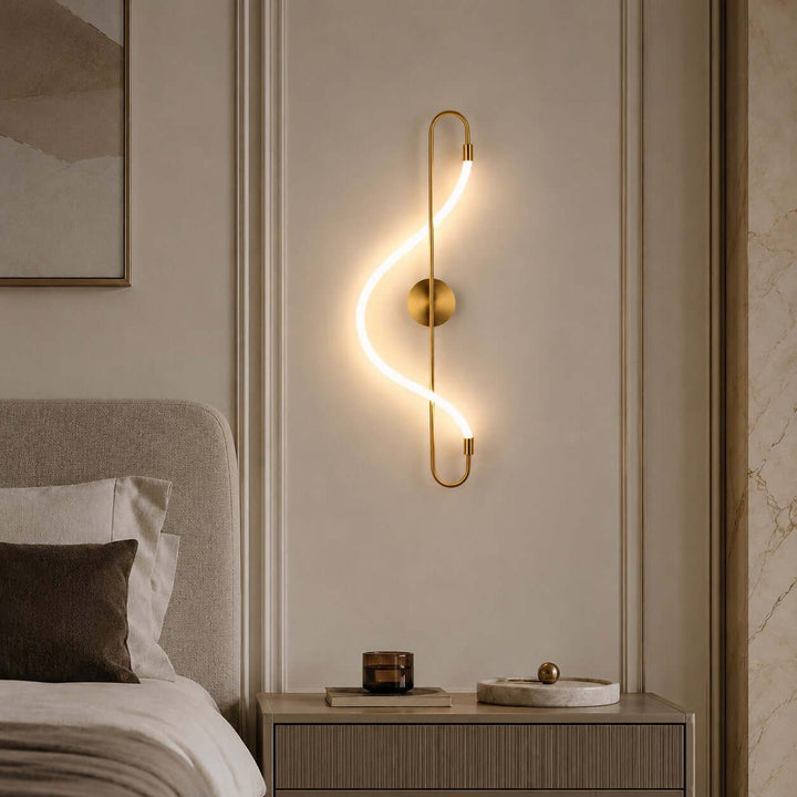 Swaylen Wall Sconce - Modern Gold Wall Light for Bedrooms and Halls | Vinlighting