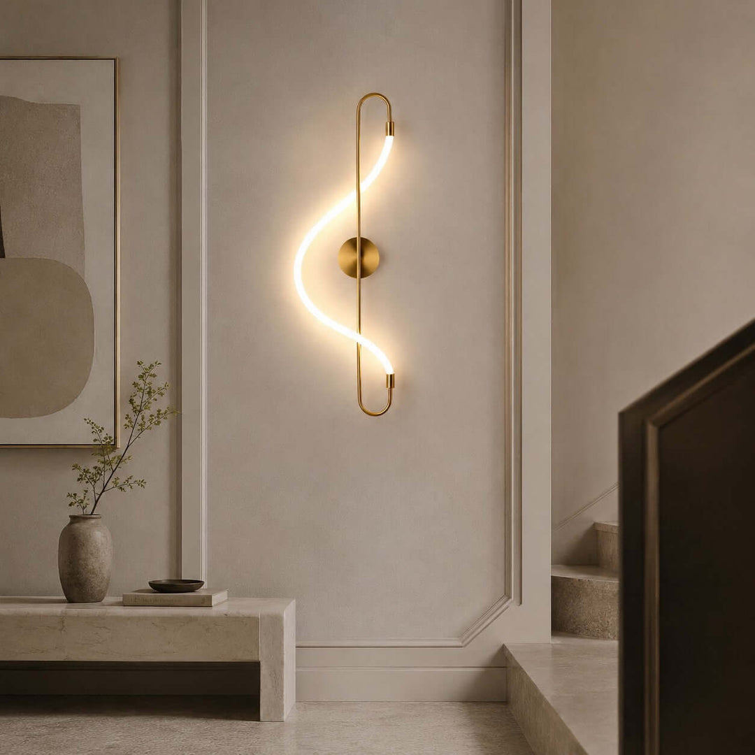 Swaylen Wall Sconce - Modern Gold Wall Light for Bedrooms and Halls | Vinlighting