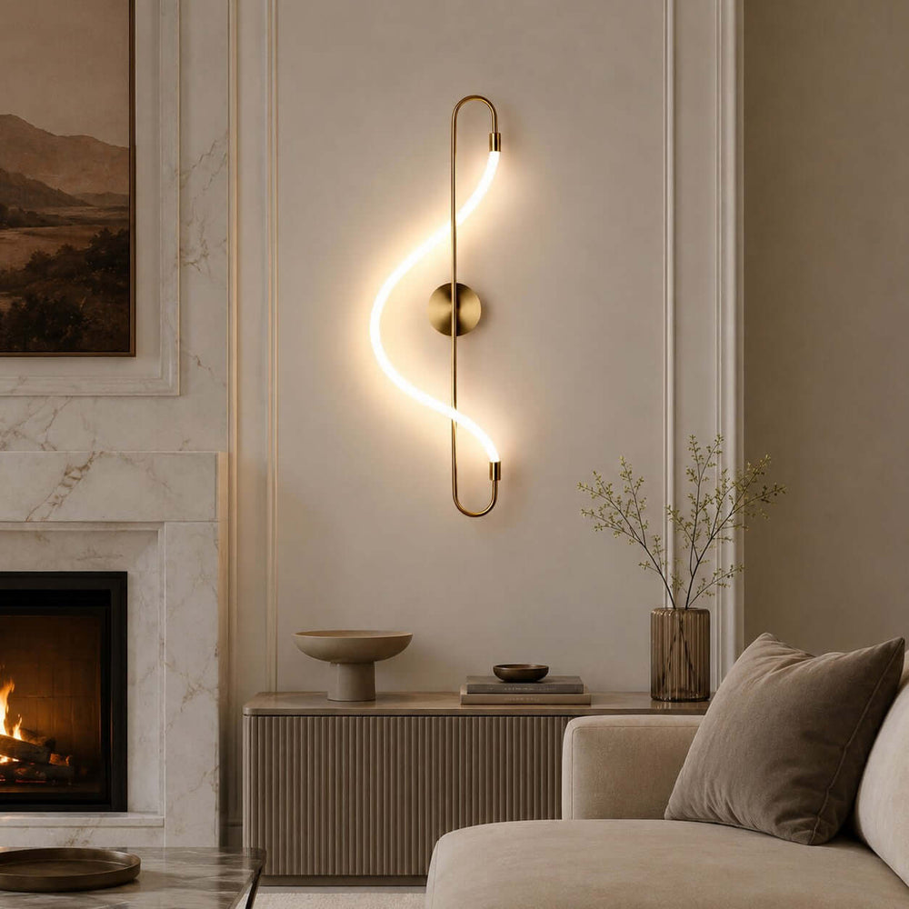 Swaylen Wall Sconce - Modern Gold Wall Light for Bedrooms and Halls | Vinlighting