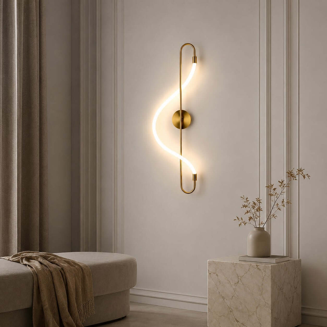 Swaylen Wall Sconce - Modern Gold Wall Light for Bedrooms and Halls | Vinlighting