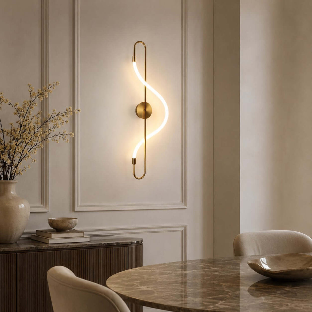 Swaylen Wall Sconce - Modern Gold Wall Light for Bedrooms and Halls | Vinlighting