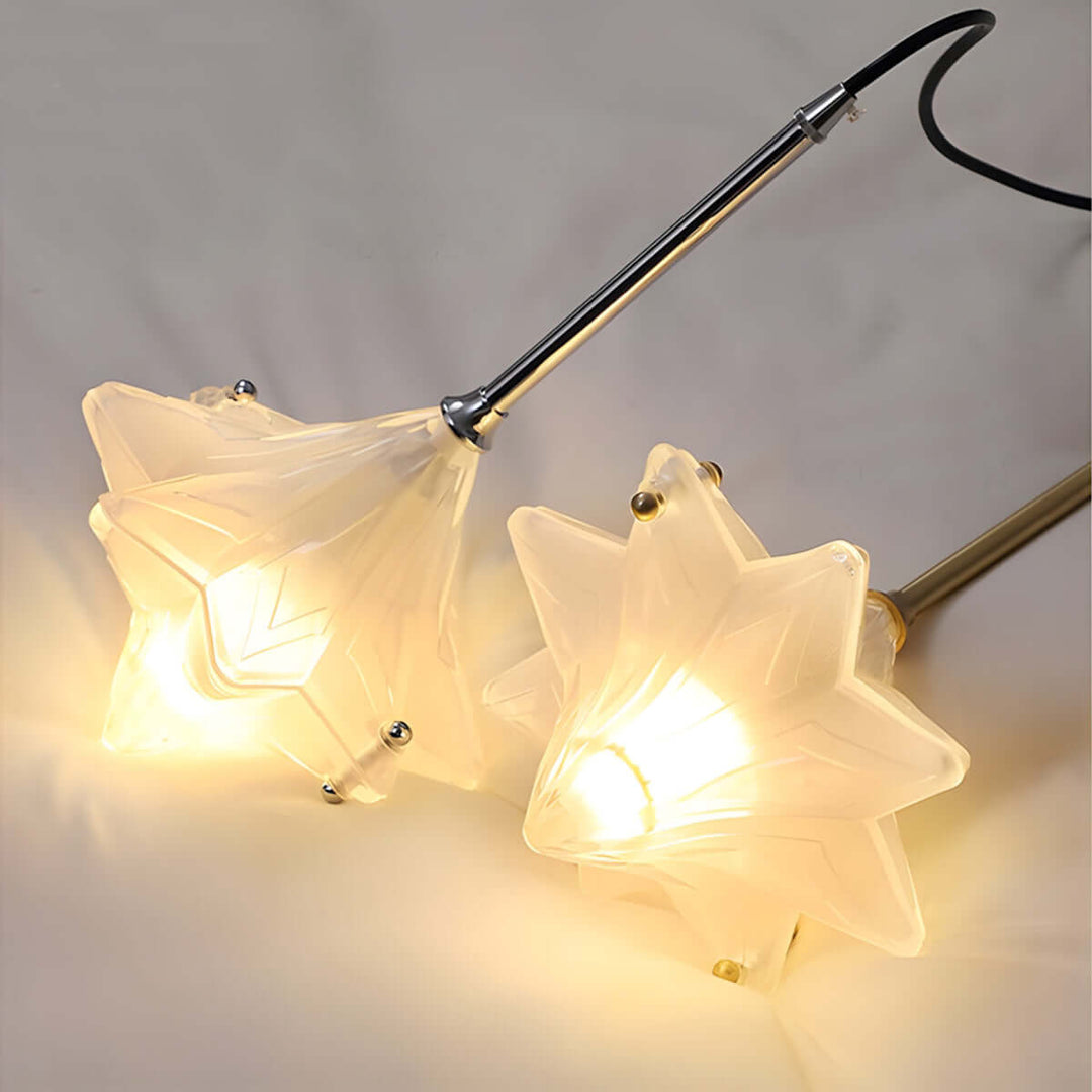 Sylume Chandelier – French Minimalist Star-Shaped Glass Lamp
