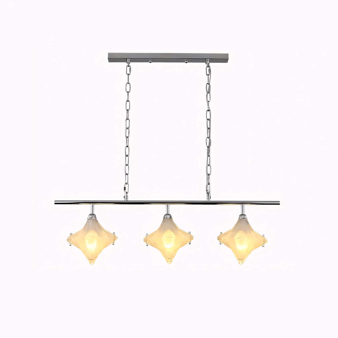 Sylume Chandelier – French Minimalist Star-Shaped Glass Lamp
