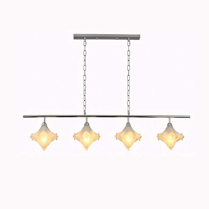 Sylume Chandelier – French Minimalist Star-Shaped Glass Lamp