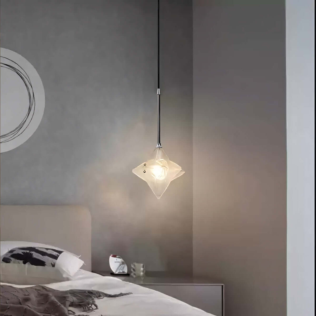 Sylume Star Pendant Lamp – Creative Star Glass Bedside Lamp