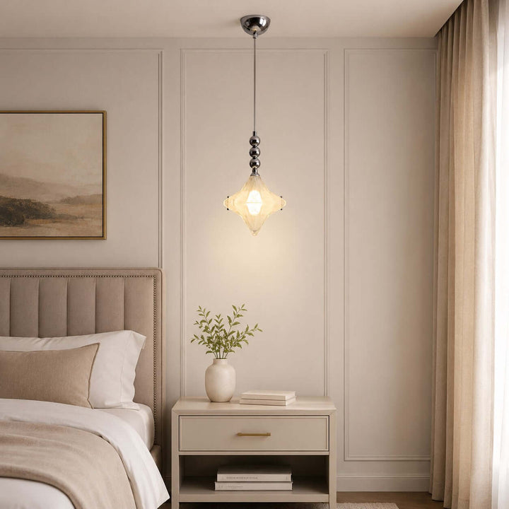 Syluna Pendant Light – Mid-Century Modern Star Glass Chandelier