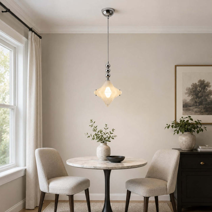 Syluna Pendant Light – Mid-Century Modern Star Glass Chandelier