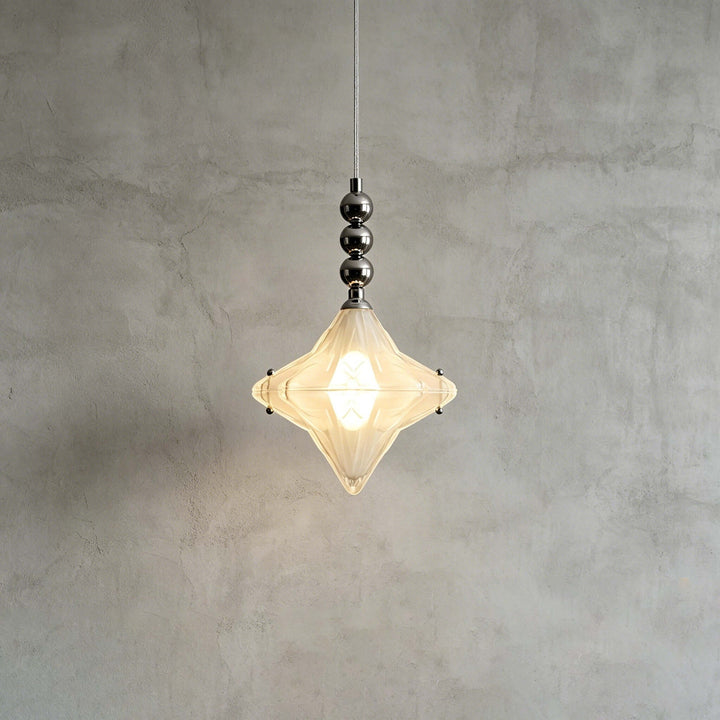 Syluna Pendant Light – Mid-Century Modern Star Glass Chandelier