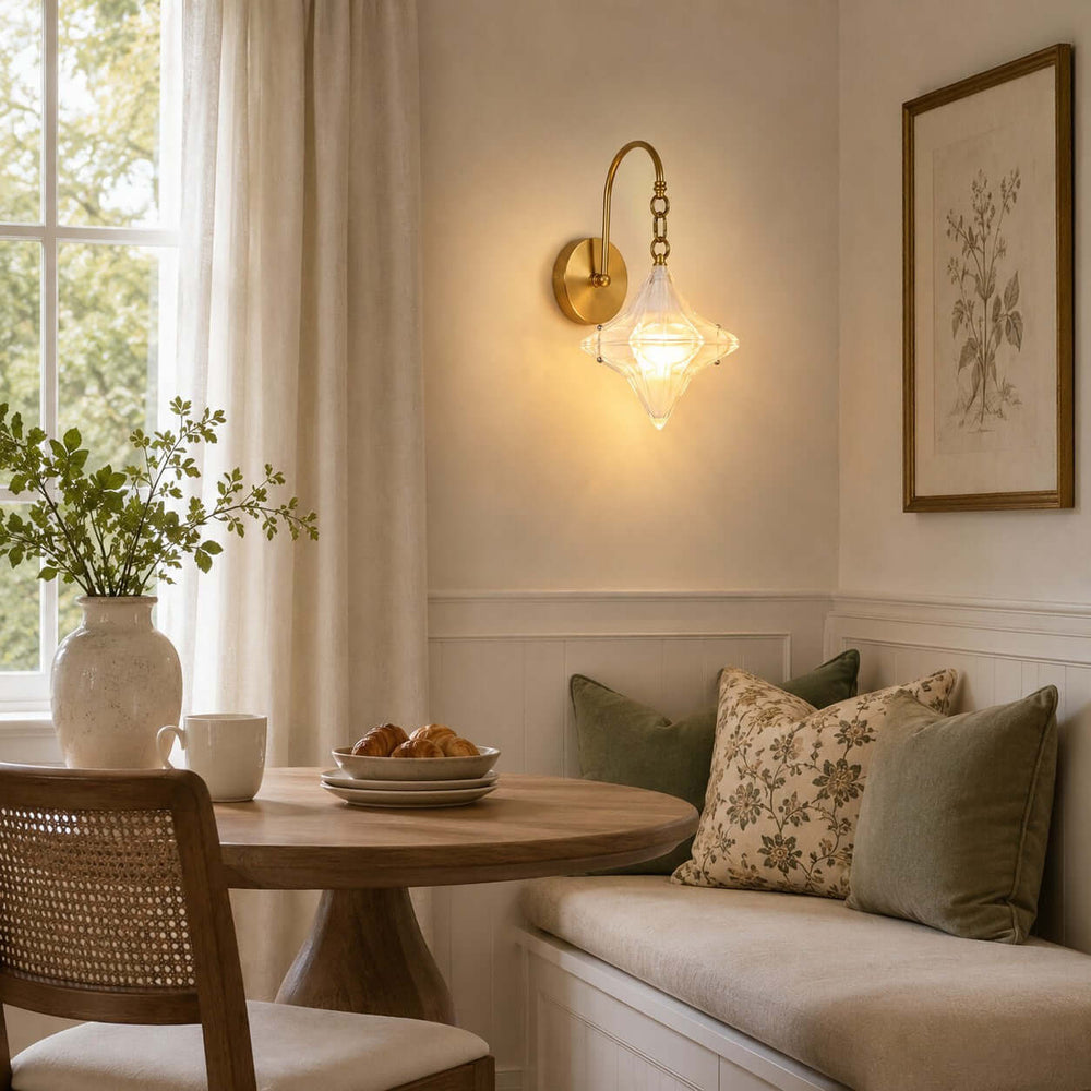 Syluna Wall Sconce | Modern Frosted Glass Wall Sconce for Hallway