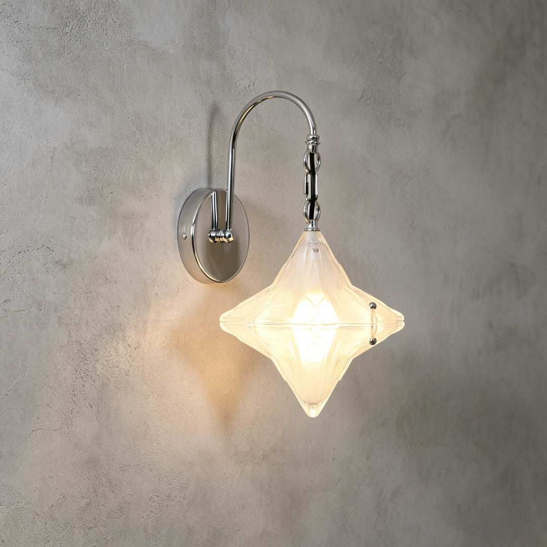 Syluna Wall Sconce | Modern Frosted Glass Wall Sconce for Hallway
