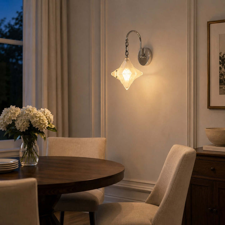Syluna Wall Sconce | Modern Frosted Glass Wall Sconce for Hallway