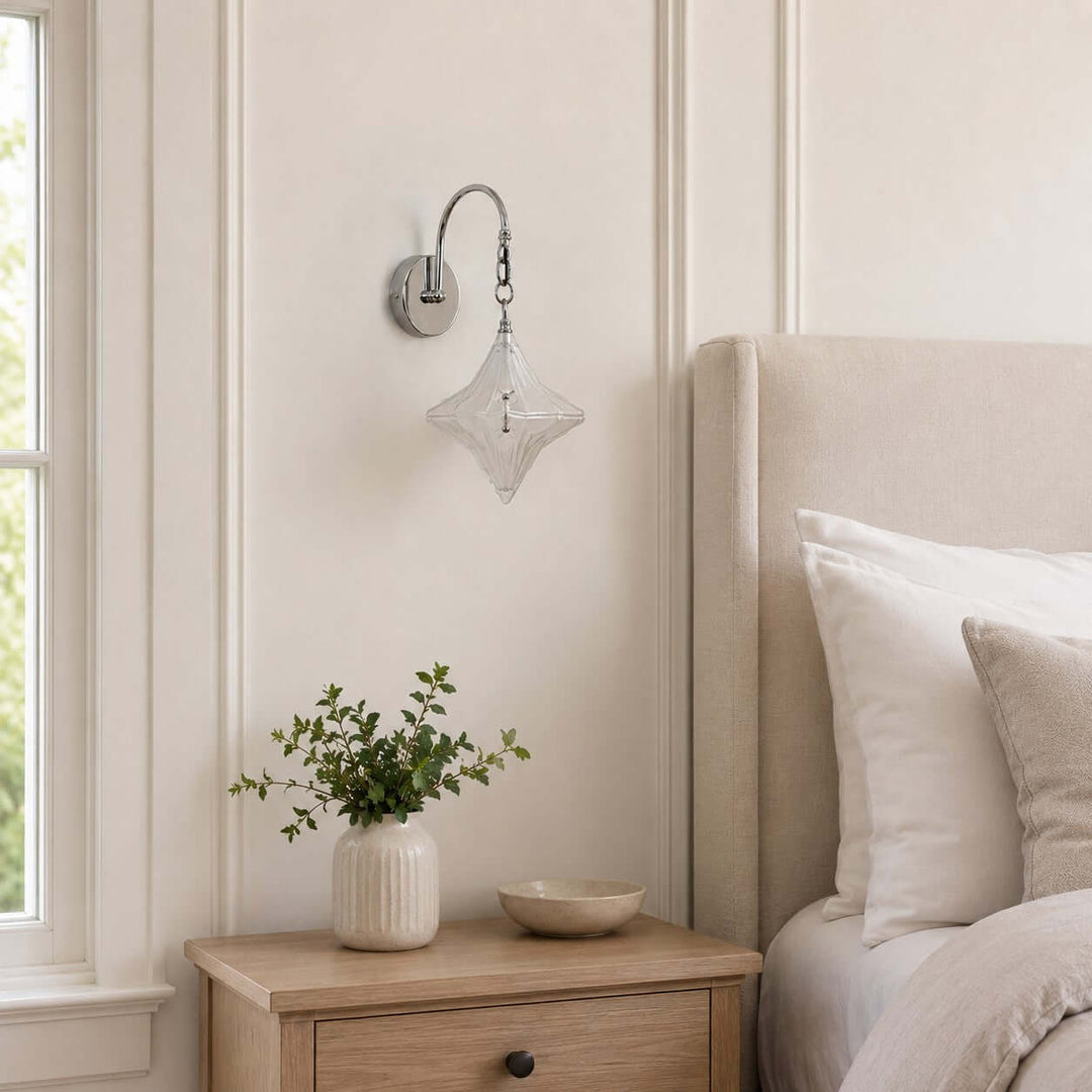 Syluna Wall Sconce | Modern Frosted Glass Wall Sconce for Hallway
