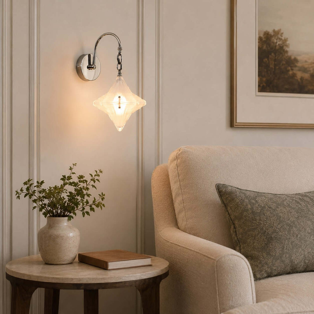 Syluna Wall Sconce | Modern Frosted Glass Wall Sconce for Hallway