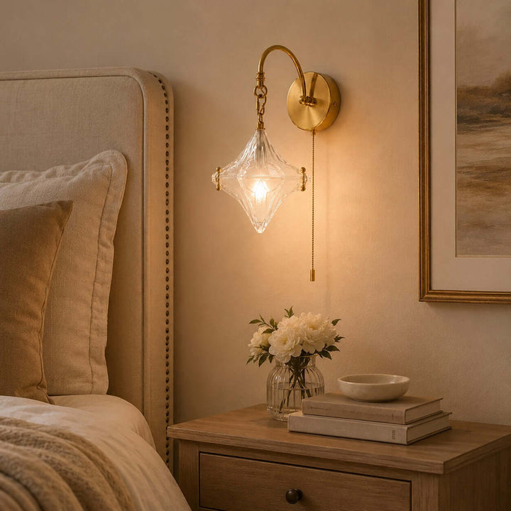 Syluna Wall Sconce(With Switch) | Modern Frosted Glass Wall Sconce