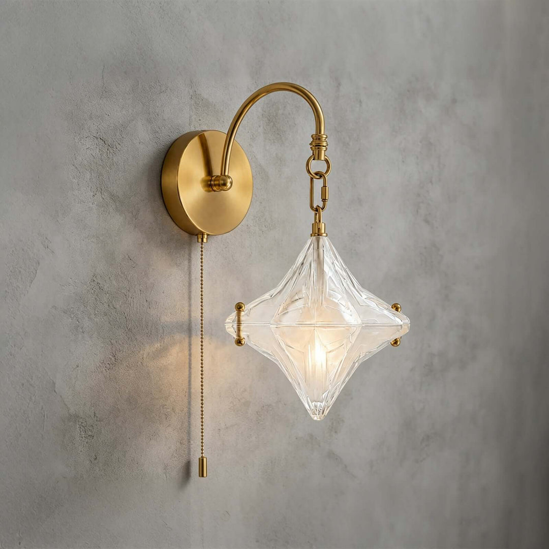 Syluna Wall Sconce(With Switch) | Modern Frosted Glass Wall Sconce