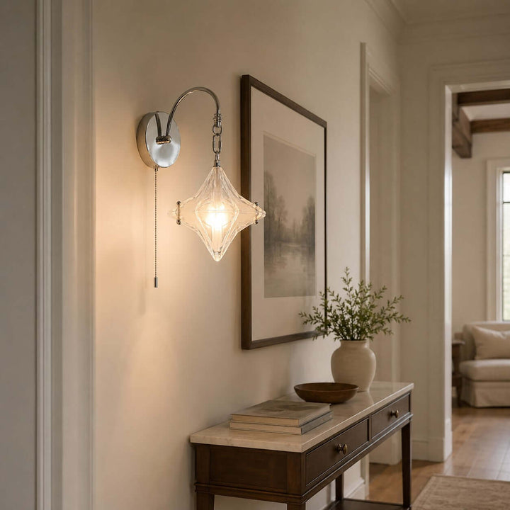 Syluna Wall Sconce(With Switch) | Modern Frosted Glass Wall Sconce