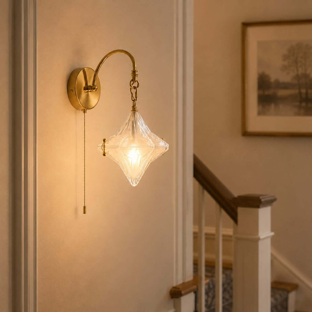 Syluna Wall Sconce(With Switch) | Modern Frosted Glass Wall Sconce