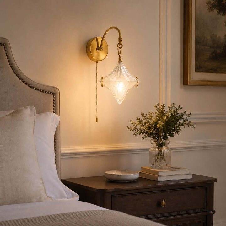 Syluna Wall Sconce(With Switch) | Modern Frosted Glass Wall Sconce