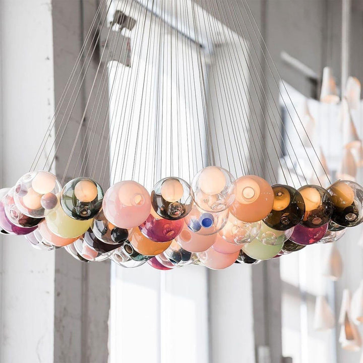 T28 Cluster Chandelier | Unique Glass Pendant Lighting, Modern Design | Vinlighting | Vinlighting