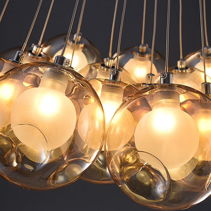 T28 Cluster Chandelier | Unique Glass Pendant Lighting, Modern Design | Vinlighting | Vinlighting