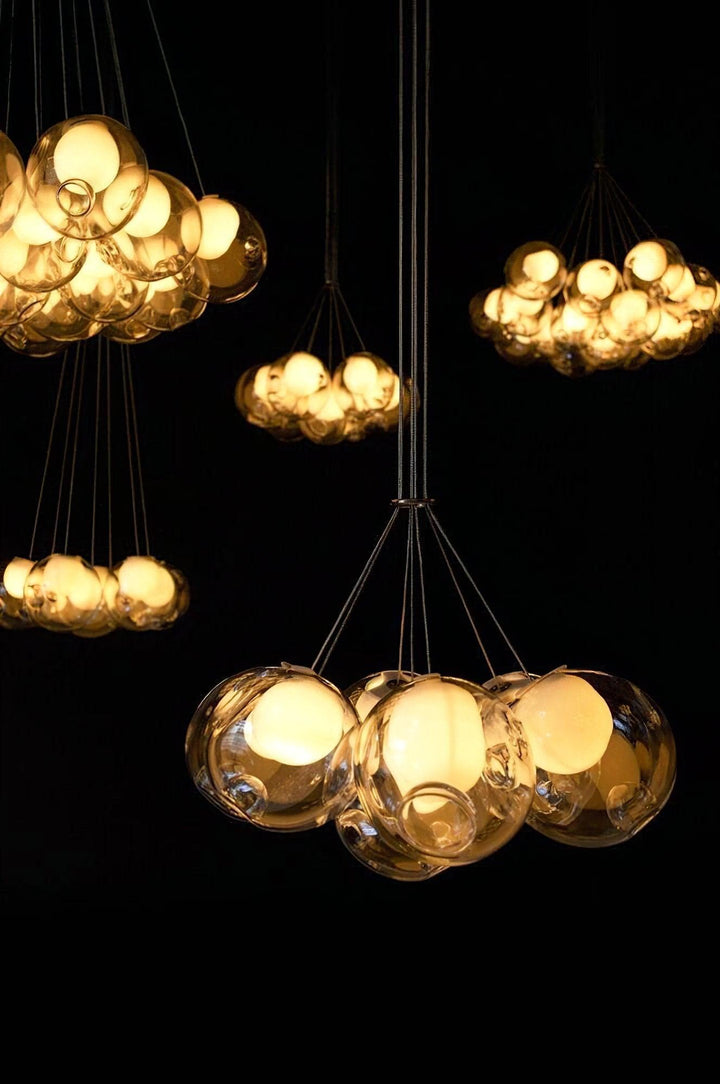 T28 Cluster Chandelier | Unique Glass Pendant Lighting, Modern Design | Vinlighting | Vinlighting