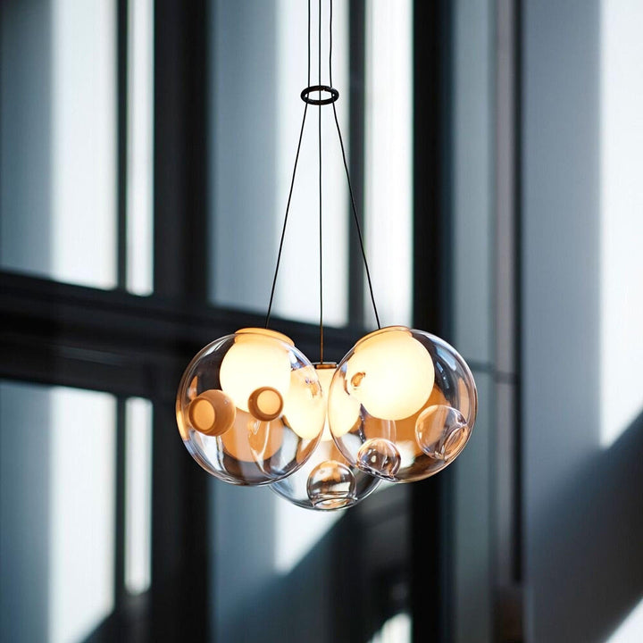 T28 Cluster Chandelier | Unique Glass Pendant Lighting, Modern Design | Vinlighting | Vinlighting