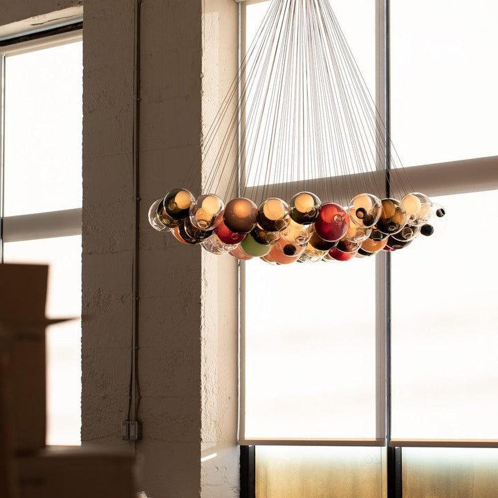 T28 Cluster Chandelier | Unique Glass Pendant Lighting, Modern Design | Vinlighting | Vinlighting