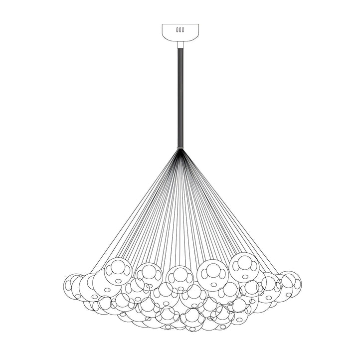 T28 Cluster Chandelier | Unique Glass Pendant Lighting, Modern Design | Vinlighting | Vinlighting