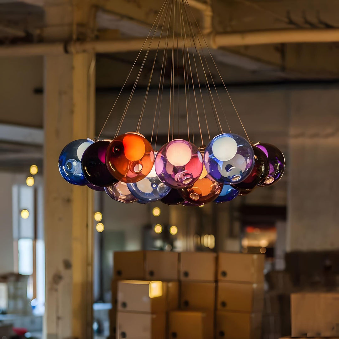 T28 Cluster Chandelier | Unique Glass Pendant Lighting, Modern Design | Vinlighting | Vinlighting