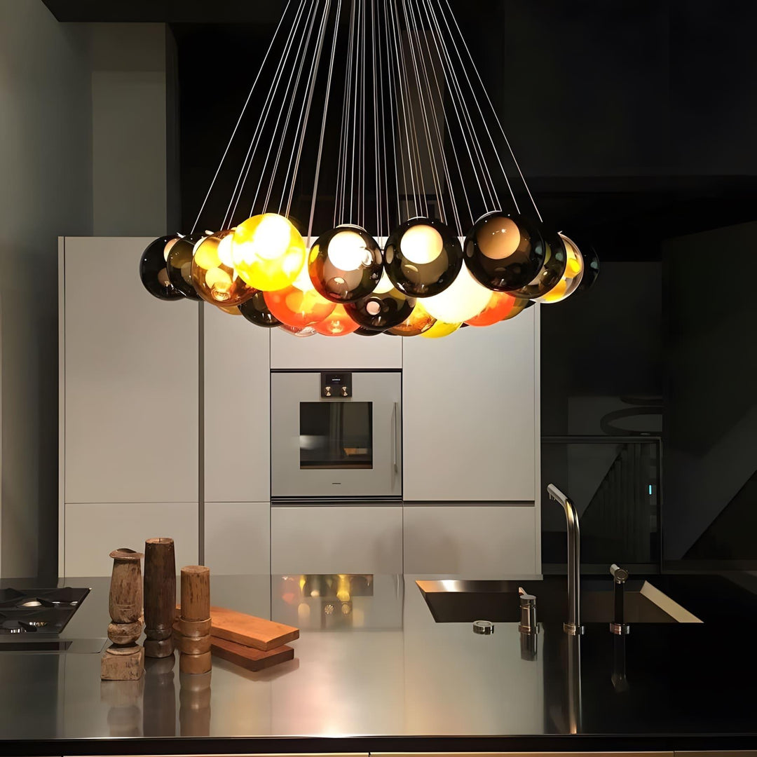 T28 Cluster Chandelier | Unique Glass Pendant Lighting, Modern Design | Vinlighting | Vinlighting