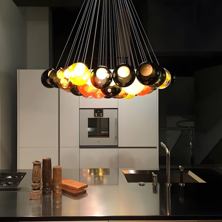 T28 Cluster Chandelier | Unique Glass Pendant Lighting, Modern Design | Vinlighting | Vinlighting