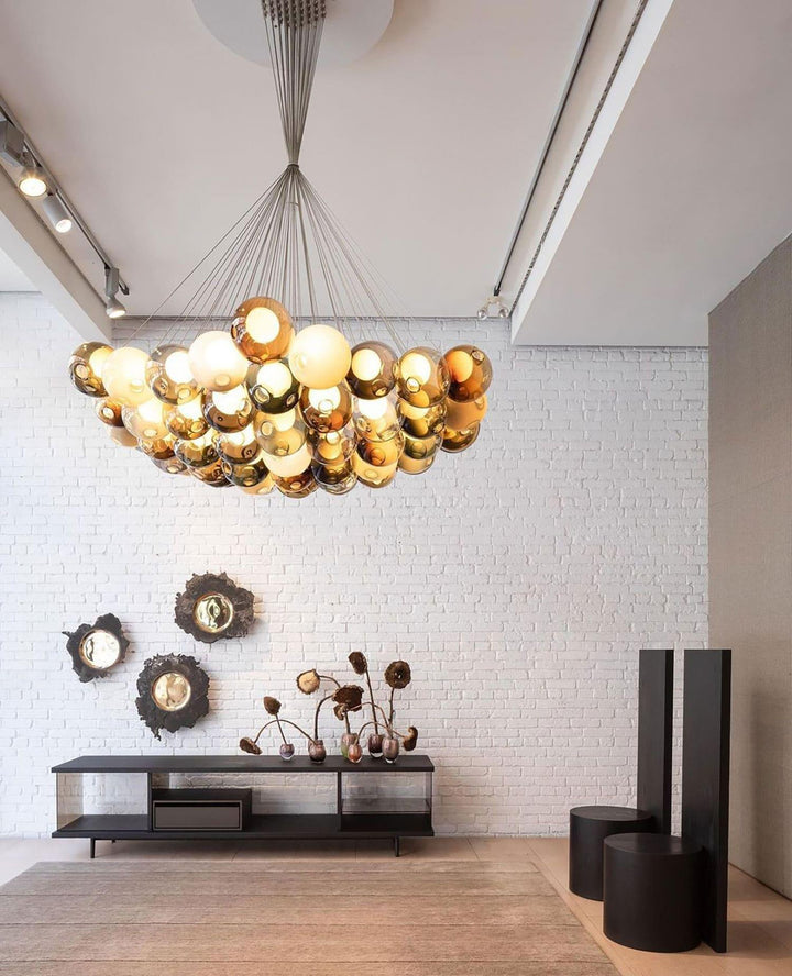 T28 Cluster Chandelier | Unique Glass Pendant Lighting, Modern Design | Vinlighting | Vinlighting
