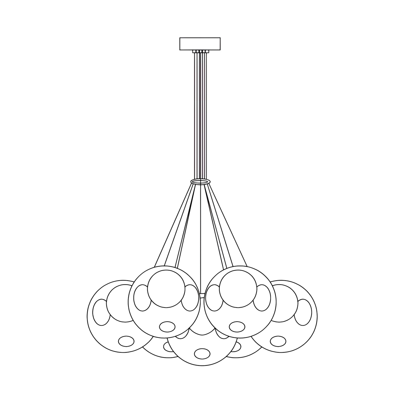 T28 Cluster Chandelier