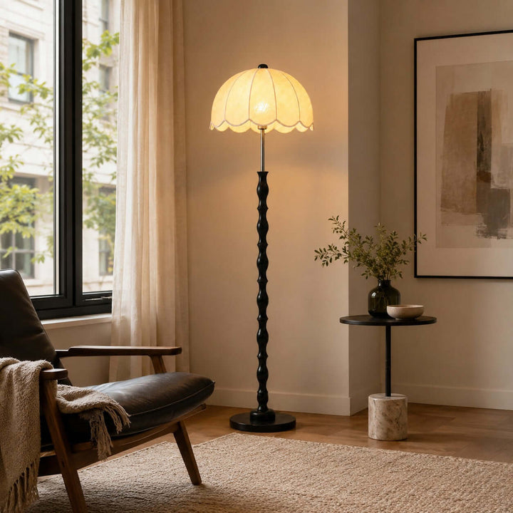 Tamber Vintage Floor Lamp for Living Room or Bedroom Corners