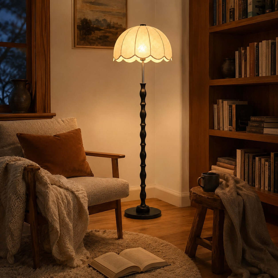 Tamber Vintage Floor Lamp for Living Room or Bedroom Corners