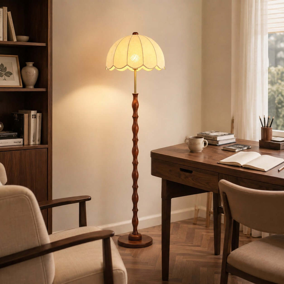 Tamber Vintage Floor Lamp for Living Room or Bedroom Corners