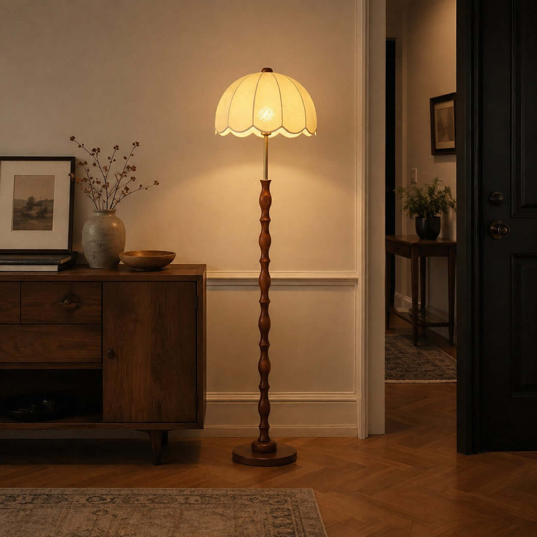 Tamber Vintage Floor Lamp for Living Room or Bedroom Corners