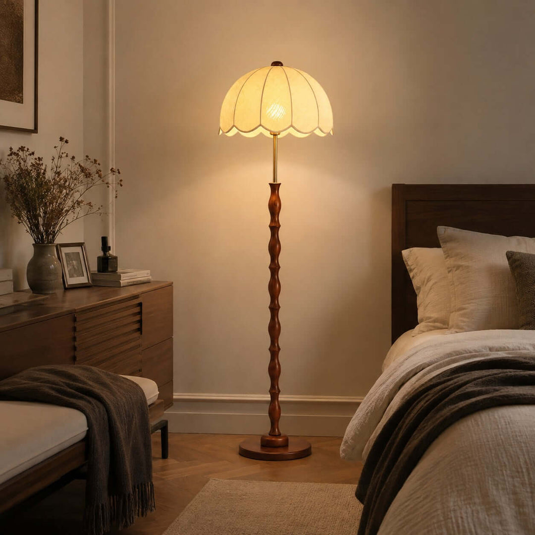 Tamber Vintage Floor Lamp for Living Room or Bedroom Corners
