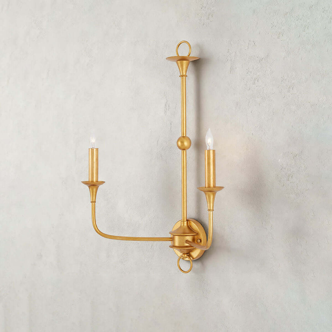 Tauren Wall Lamp – French Vintage Distressed Candlestick Design