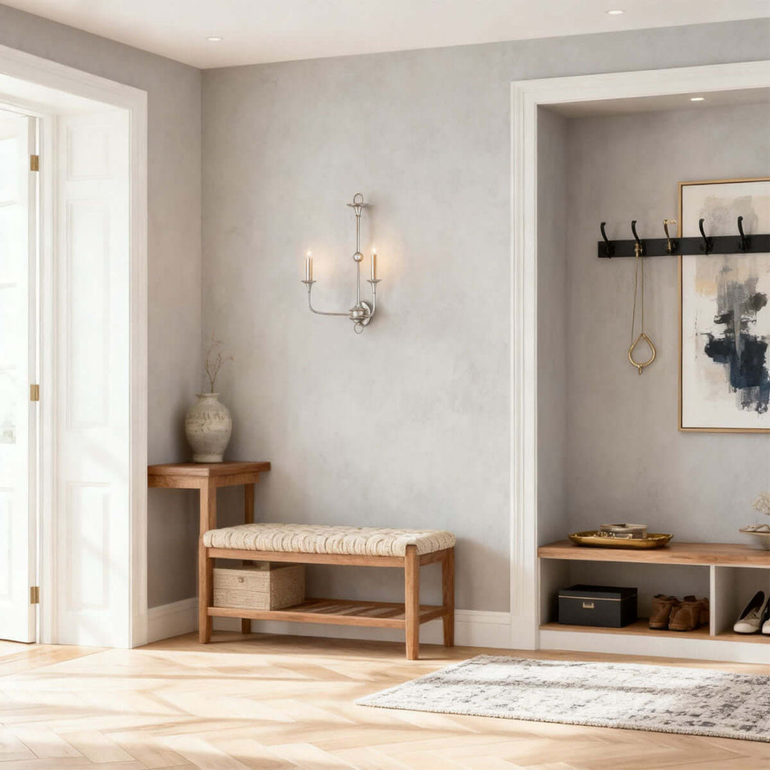 Tauren Wall Lamp – French Vintage Distressed Candlestick Design