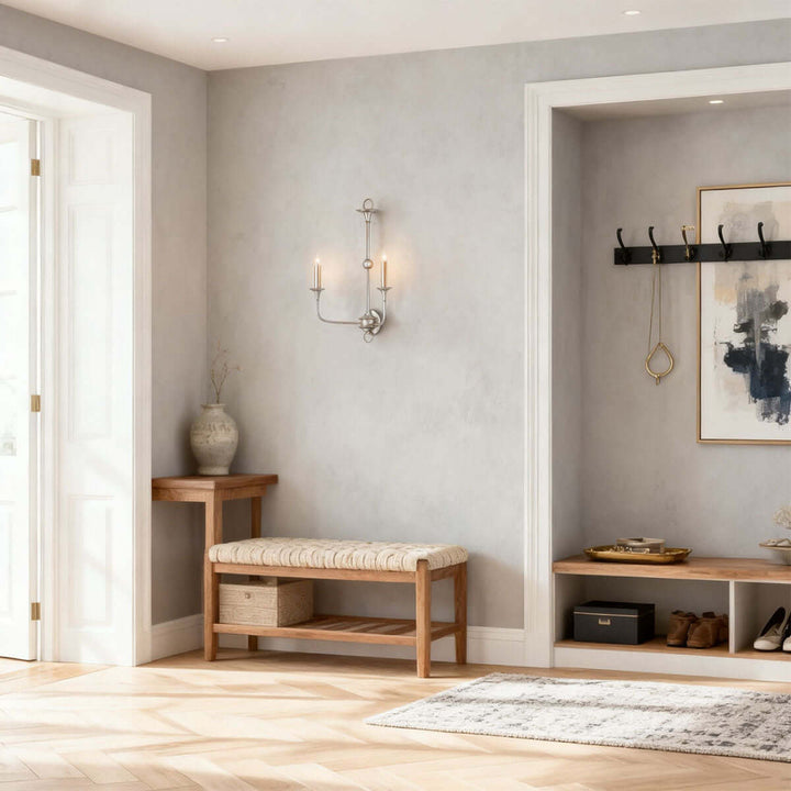 Tauren Wall Lamp – French Vintage Distressed Candlestick Design